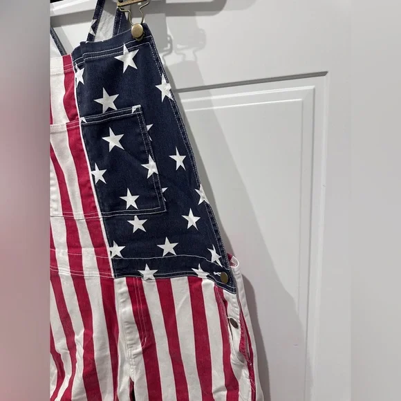 Chubbies American Flag Overalls - Picture 3 of 6